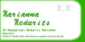 marianna medurits business card